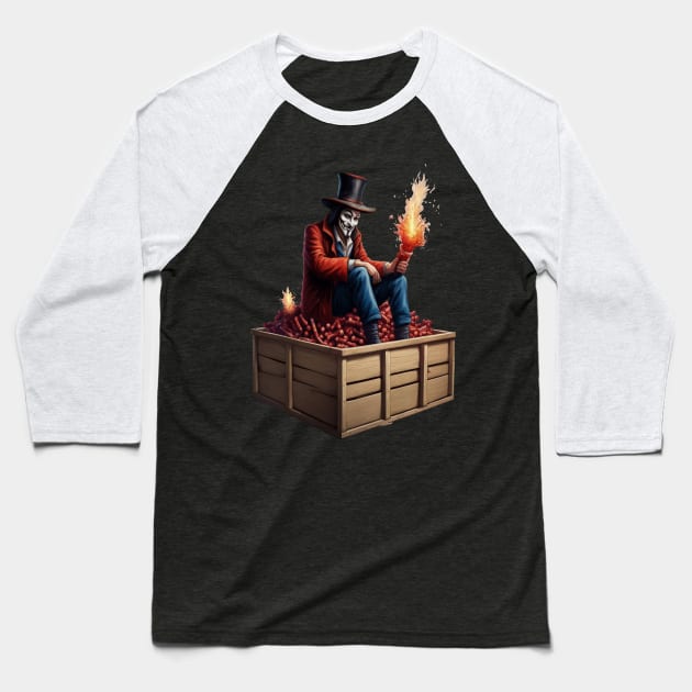 Guy Fawkes Preparing the Gunpowder Plot, 1605 Baseball T-Shirt by taiche